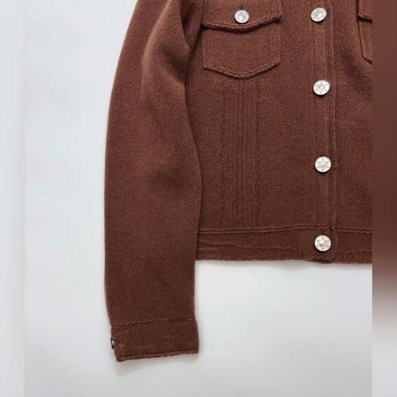 BARRIE Barrie Knitted Jacket - Brown - Picture 9 of 13